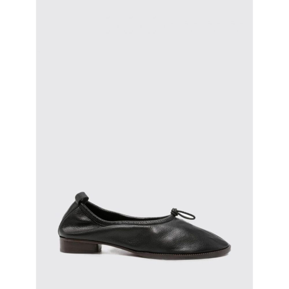 Hereu Women Puntera Ronda Hereu Smooth Lambskin Ballet Flats With Bow Detail